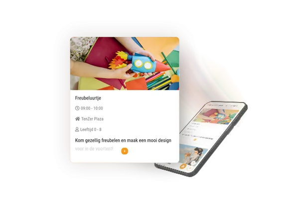 Toon het animatieprogramma in de VakantieApp. Snel, eenvoudig en gebruiksvriendelijk
