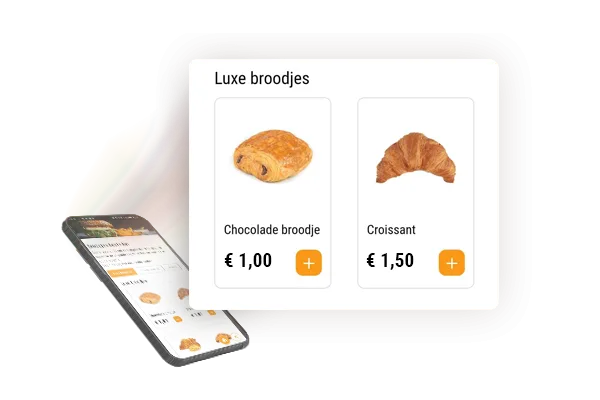 Bestel eenvoudig broodjes in je eigen VakantieApp